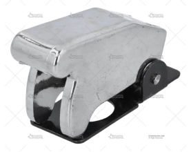 TAPA INTERRUPTOR TIPO AVIACION CROMADO RRS