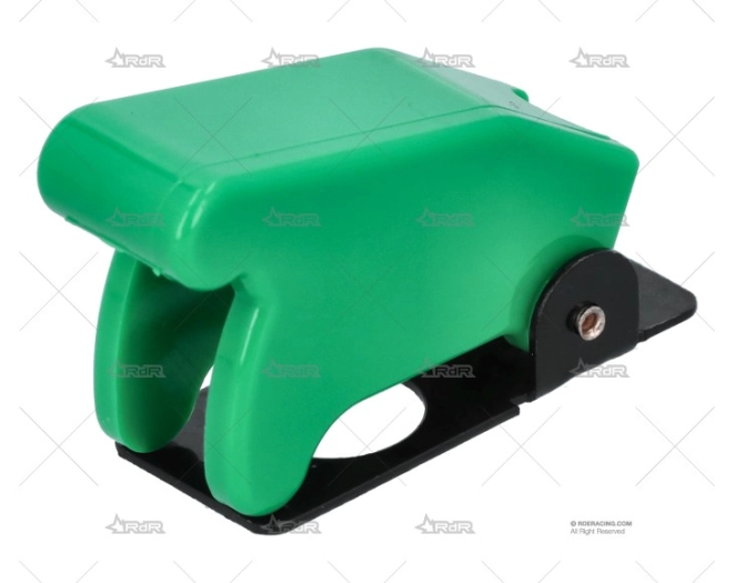 TAPA INTERRUPTOR TIPO AVIACION VERDE RRS