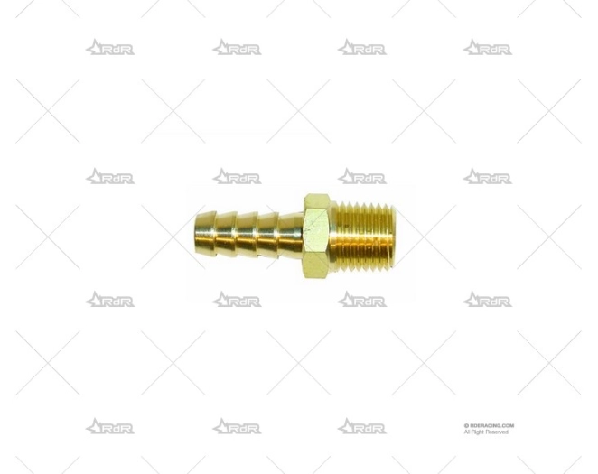 RACORD SALIDA BOMBA 1/4 NPT RECTO 8mm BRAND R