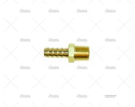 RACORD SALIDA BOMBA 1/4 NPT RECTO 8mm BRAND R