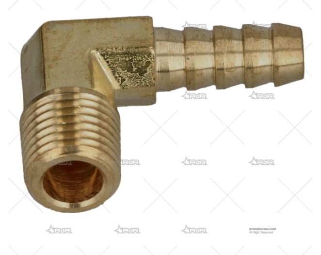 RACORD 1/4 NPTF 90º 8MM FACET