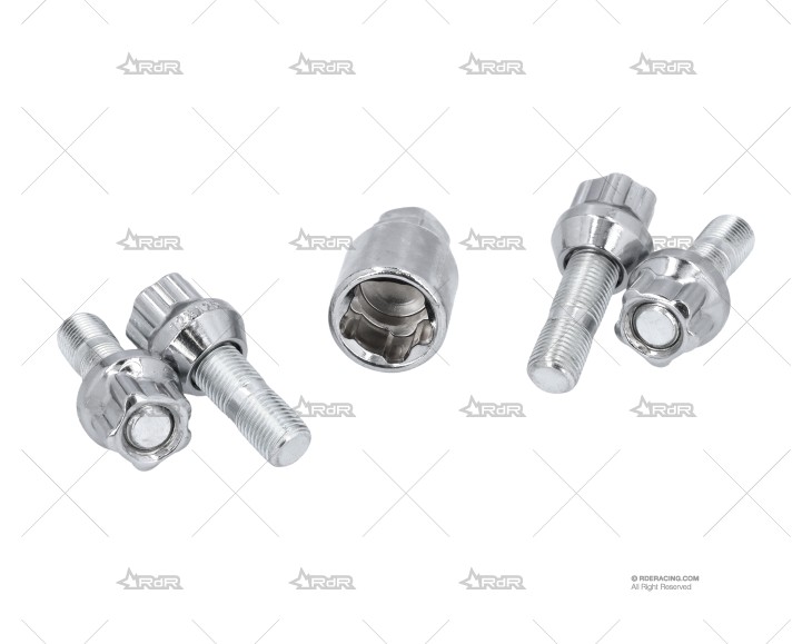 JUEGO DE TUERCAS ANTIROBO 12X125 60º (4) BRAND R