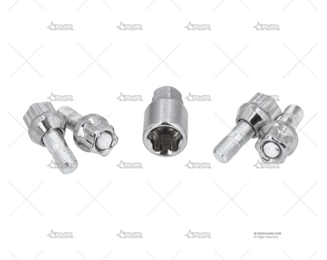 JUEGO DE TUERCAS ANTIROBO 12X150 (4) BRAND R