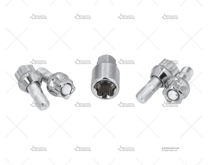 JUEGO DE TUERCAS ANTIROBO 12X150 (4) BRAND R