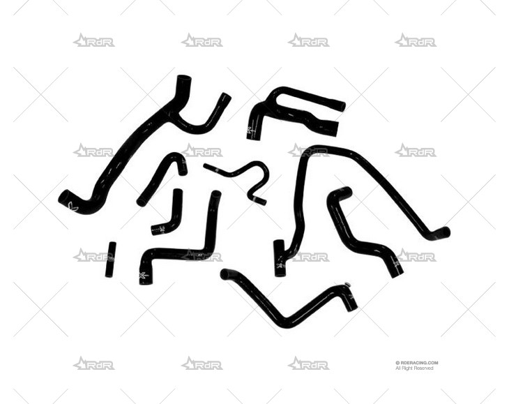 KIT MANGUITOS REFRIG. AUDI S2 NEGRO XTREM