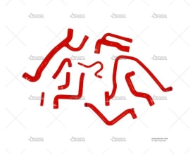 KIT MANGUITOS REFRIG. AUDI S2 ROJO XTREM