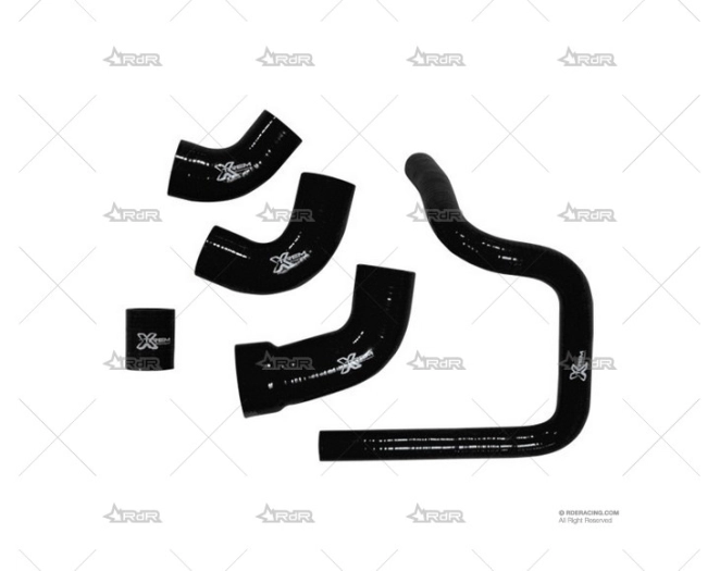 KIT MANGUITOS TURBO UNO TURBO F1 NEGRO XTREM