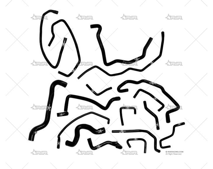 KIT MANGUITOS SILIC. R-5 GT-T PH.2 NEGRO XTREM