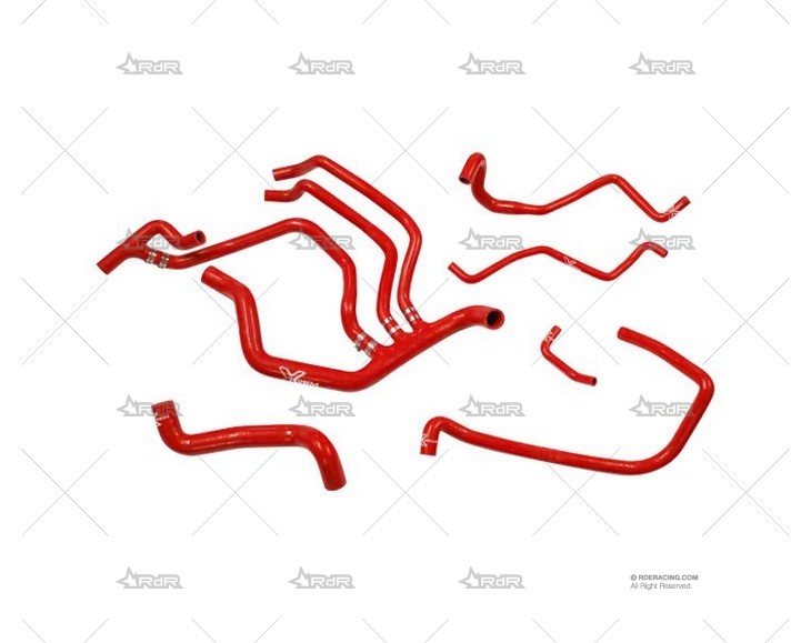 KIT MANGUITOS SILIC. MEGANE 2 RS ROJO XTREM