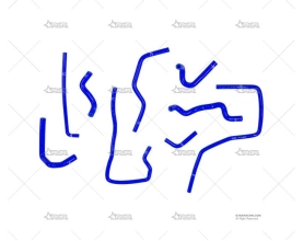 KIT MANGUITOS SILIC. IMPREZA WRX AZUL XTREM