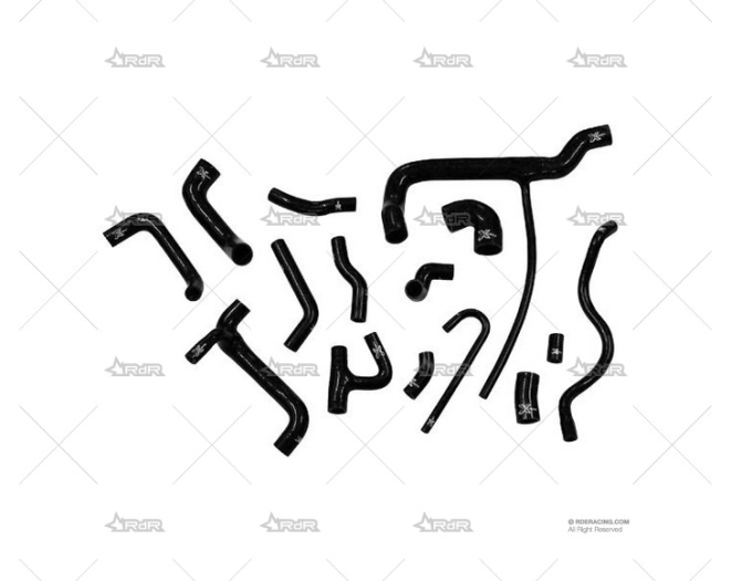 KIT MANGUITOS SILIC. VW CORRADO NEGRO XTREM