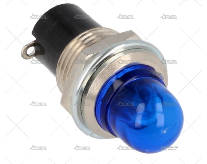 INDICADOR LED MEDIANO 12v AZUL QSP