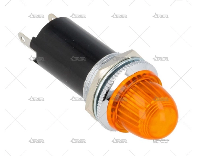 INDICADOR LED GRANDE 12v NARANJA QSP