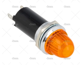 INDICADOR LED GRANDE 12v NARANJA QSP