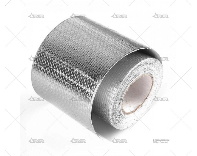CINTA AISLANTE TERM. 150º 2"x10m PLATA BRAND R