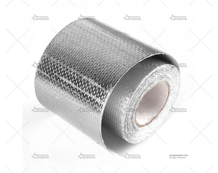 CINTA AISLANTE TERM. 150º 2"x10m PLATA BRAND R
