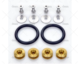 KIT FIJACIÓN PARACHOQUES CON GOMA DORADO BRAND R