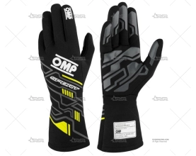 GUANTES FIA SPORT NEGRO/AMARILLO T.M OMP
