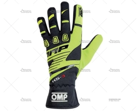 GUANTES KS-3 NEGRO/AMARILLO T.M OMP