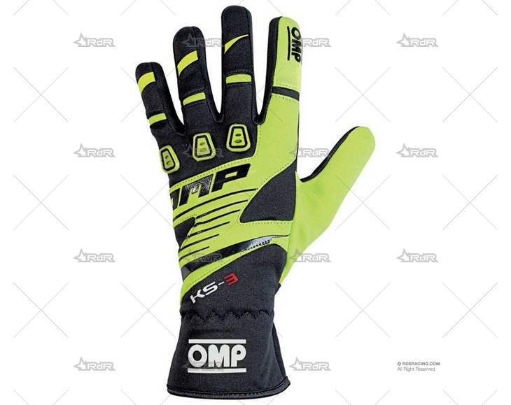 GUANTES KS-3 NEGRO/AMARILLO T.M OMP