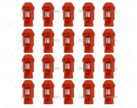 PACK 20 TUERCAS OMP SPEED 14x150 NARANJA