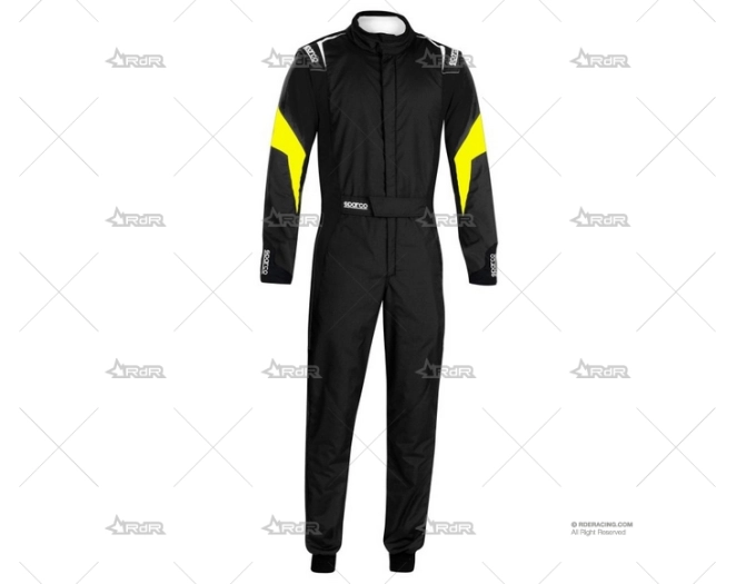 MONO COMPETICION TALLA 52 NEGRO/AMARILLO SPARCO