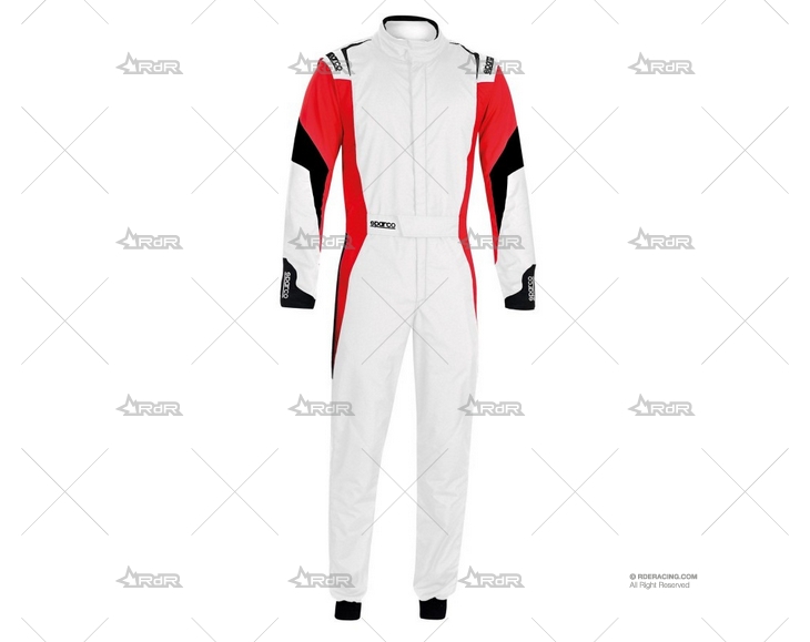 MONO COMPETICION TALLA 54 BCO/ROJO/NEGRO SPARCO