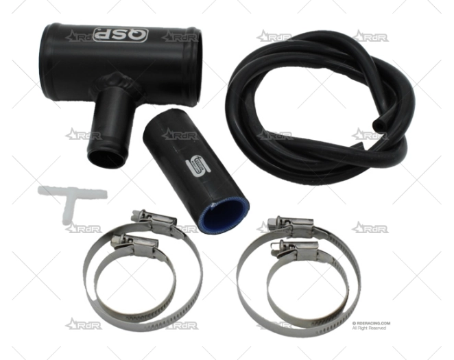 KIT MONTAJE VALVULA DESCARGA NEGRO 51mm MUDRIVER