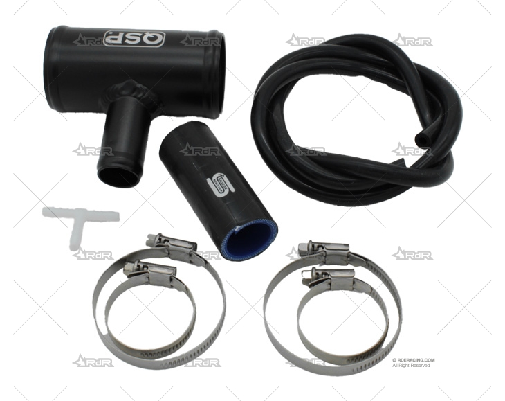 KIT MONTAJE VALVULA DESCARGA NEGRO 51mm MUDRIVER