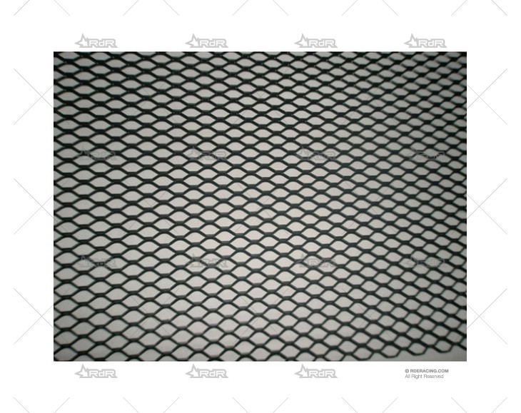 REJILLA ALU. NEGRA ROMBO GRANDE 20x10mm BRAND R