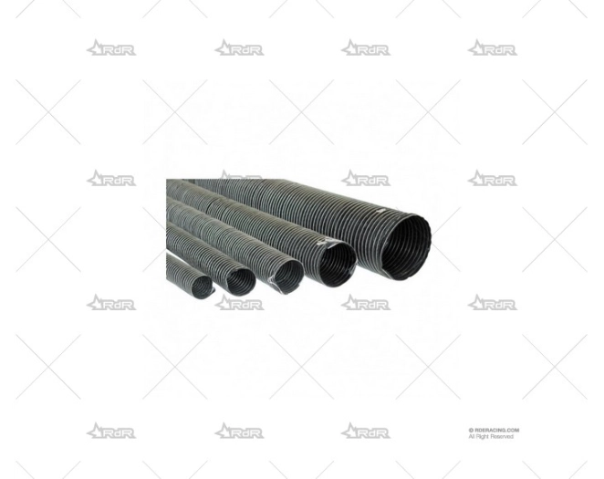 TUBO VENTILACION REFORZADO 60mm NEGRO SILICON HOSES