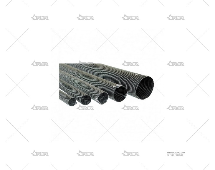 TUBO VENTILACION REFORZADO 60mm NEGRO SILICON HOSES