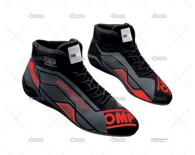 BOTINES OMP SPORT NEGRO/ROJO T.46 OMP