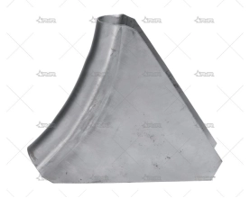 CARTELA ACERO CURVADA CRUZ PUERTA 60º QSP