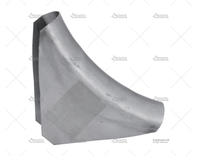 CARTELA ACERO CURVADA CRUZ PUERTA 90º QSP