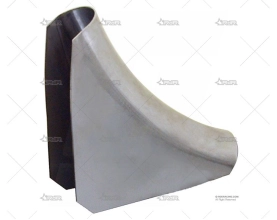 CARTELA ACERO CURVADA CRUZ PUERTA 90º QSP