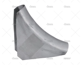 CARTELA ACERO CURVADA CRUZ PUERTA 90º QSP