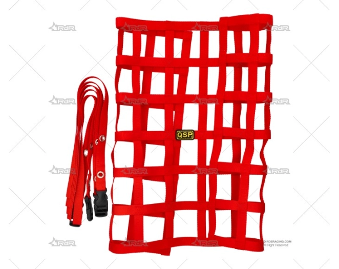 RED DE VENTANILLA QSP COLOR ROJO