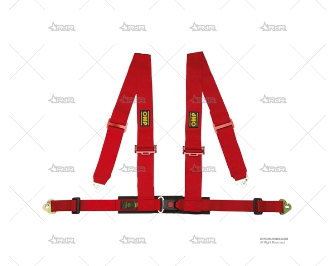 ARNES 4 PUNTOS OMP OFFROAD 3+2" ROJO