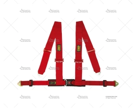 ARNES 4 PUNTOS OMP OFFROAD 3+2" ROJO