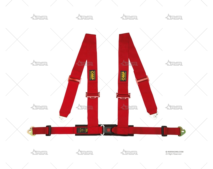 ARNES 4 PUNTOS OMP OFFROAD 3+2" ROJO