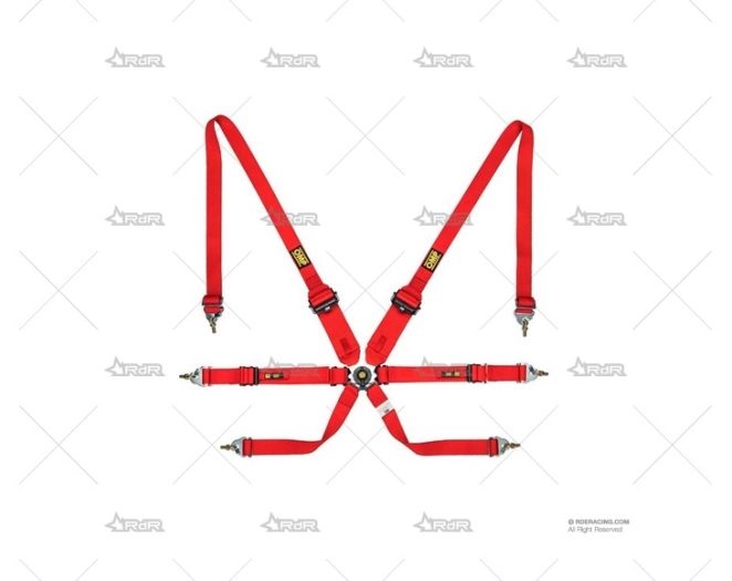ARNES 6 PUNTOS OMP ONE 3+2" UP/DOWN FIA