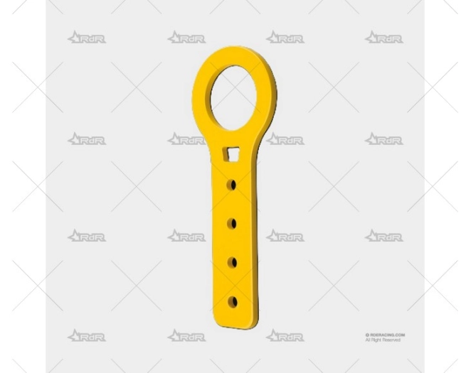 GANCHO REMOLCAR OMP ALU. 50mm 6mm