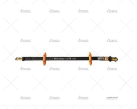 KIT CORREA FIJACION HANS DESLIZANTE 19" HANS