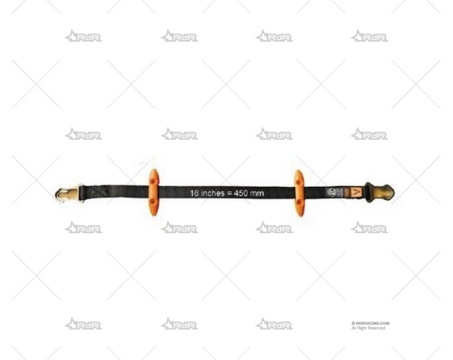 KIT CORREA FIJACION HANS DESLIZANTE 18"