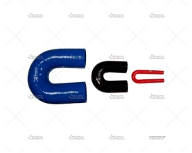 CODO SILICONA 180º ROJO D.13mm XTREM