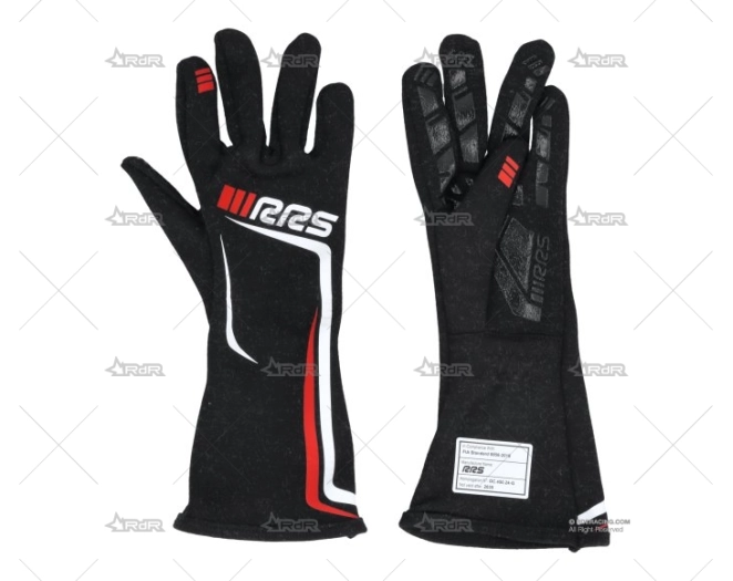 GUANTES RRS GRIP2 T.L NEGRO/ROJO FIA RRS
