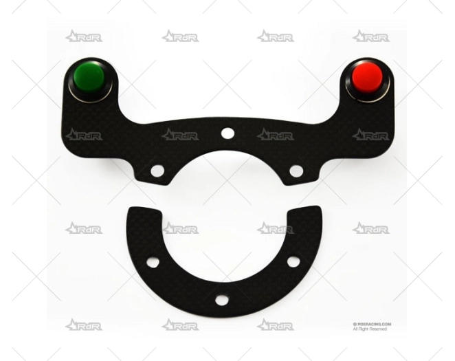 KIT PULSADOR VOLANTE CARBONO - 2 BOTONES RRS