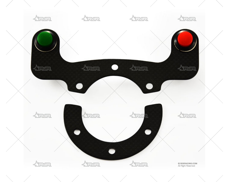 KIT PULSADOR VOLANTE CARBONO - 2 BOTONES RRS