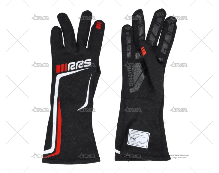 GUANTES FIA GRIP2 T.9/M NEGRO/ROJO RRS